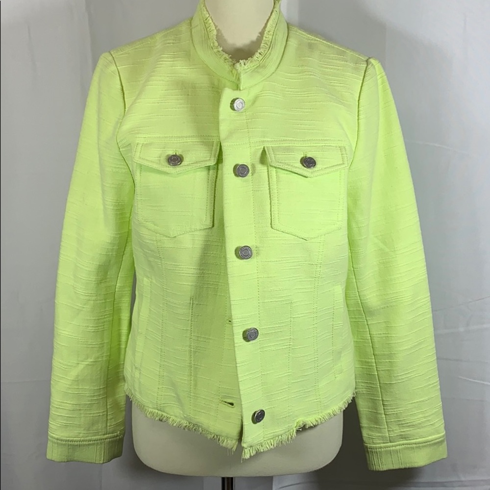 🎉Banana Republic Neon Yellow blazer 10